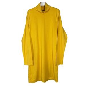 Stussy Sadie Turtleneck Dress Yellow Women’s Size Medium M USED